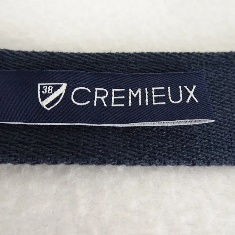 Cremieux Belt Men's Size S Blue Cloth Embroidered Dog Adjustable D Ring Preppy